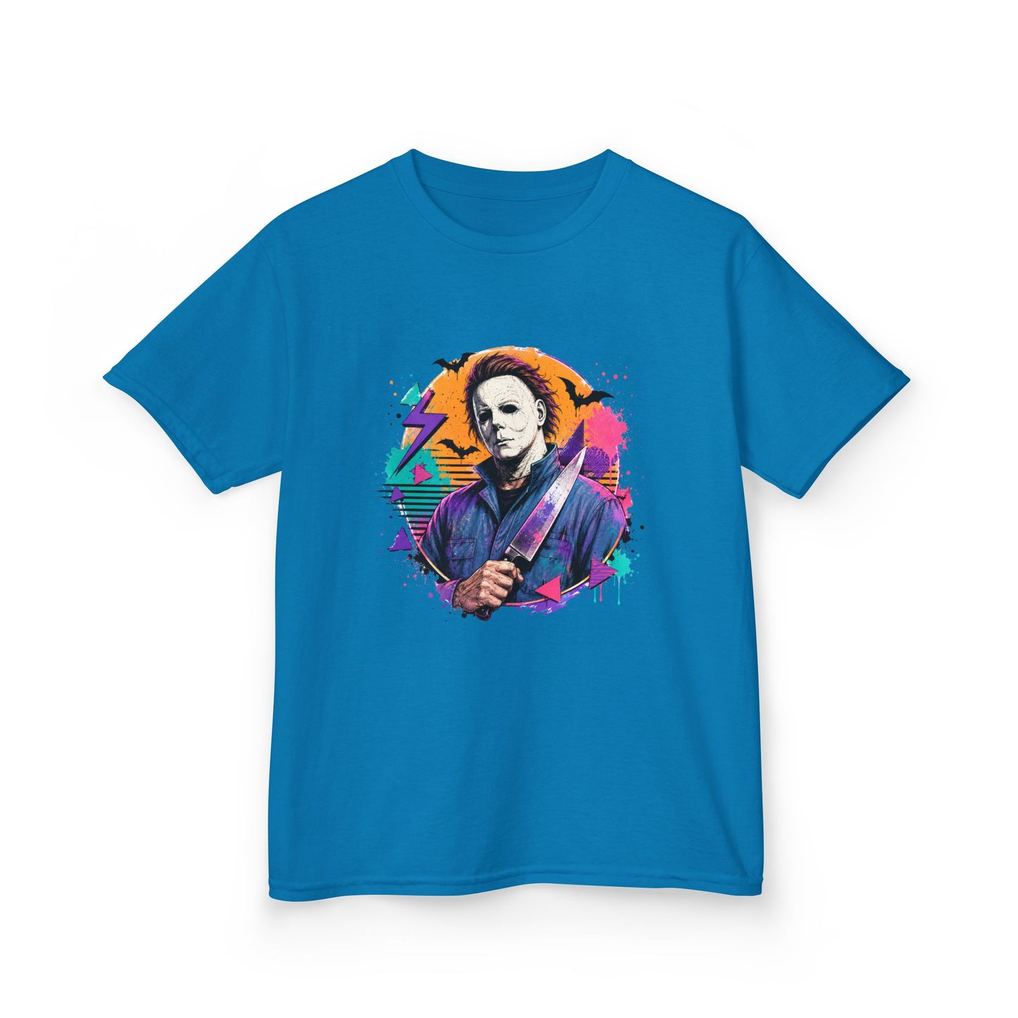 Kids T-Shirt — Colorful Retro Michael Myers Horror Tee