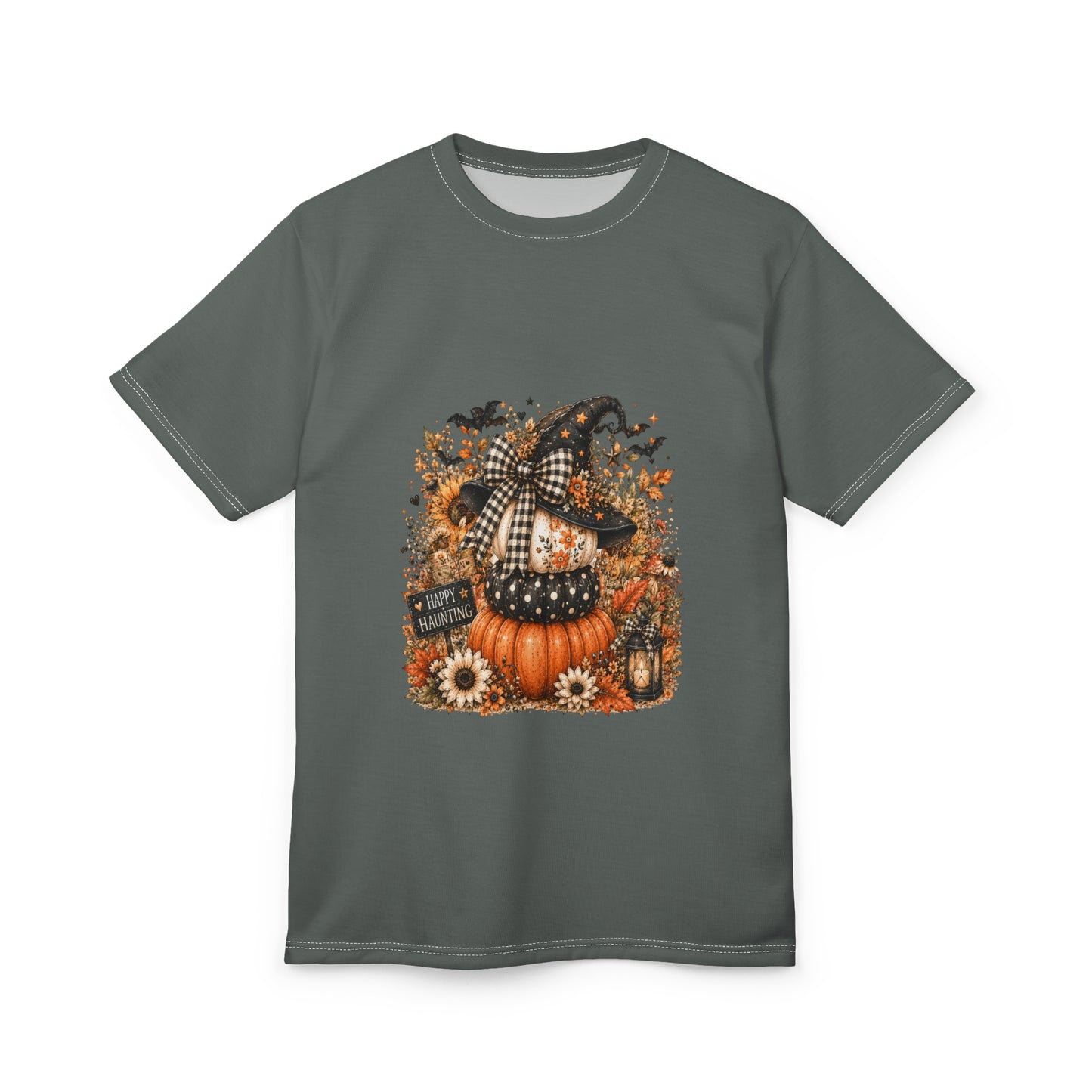 Halloween Pumpkin Witch Tee — Fall Harvest Graphic T-Shirt