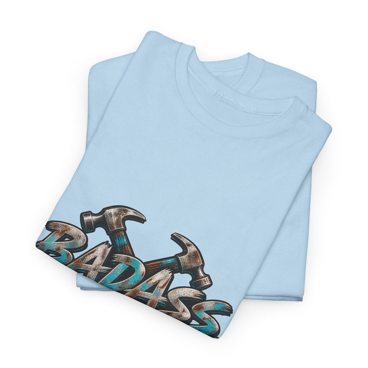 Badass Blue Collar Tee — 'Badass & Blue Collar' Workwear Graphic T‑Shirt