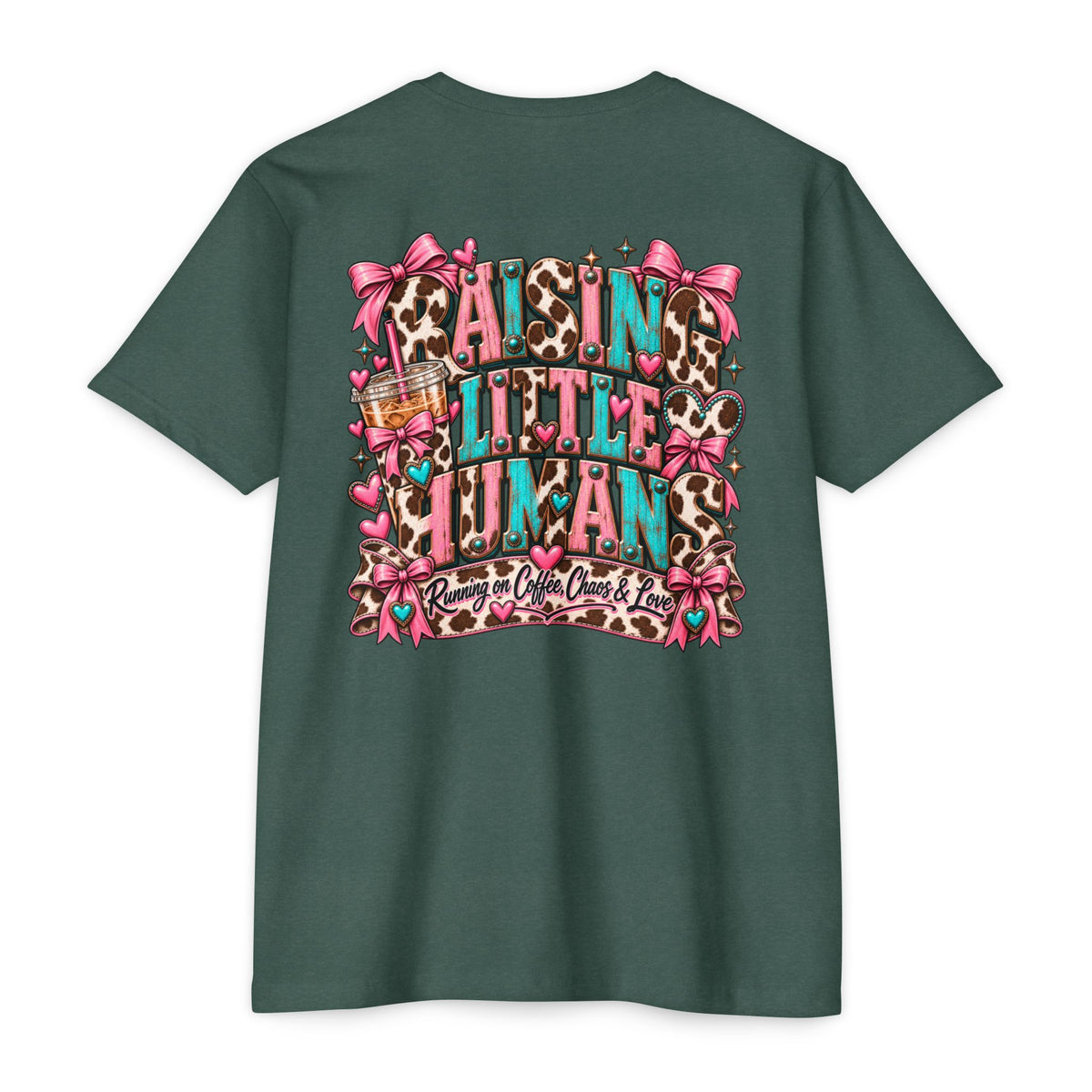 Mama Leopard Bow T-Shirt — Raising Little Humans Cute Graphic Tee