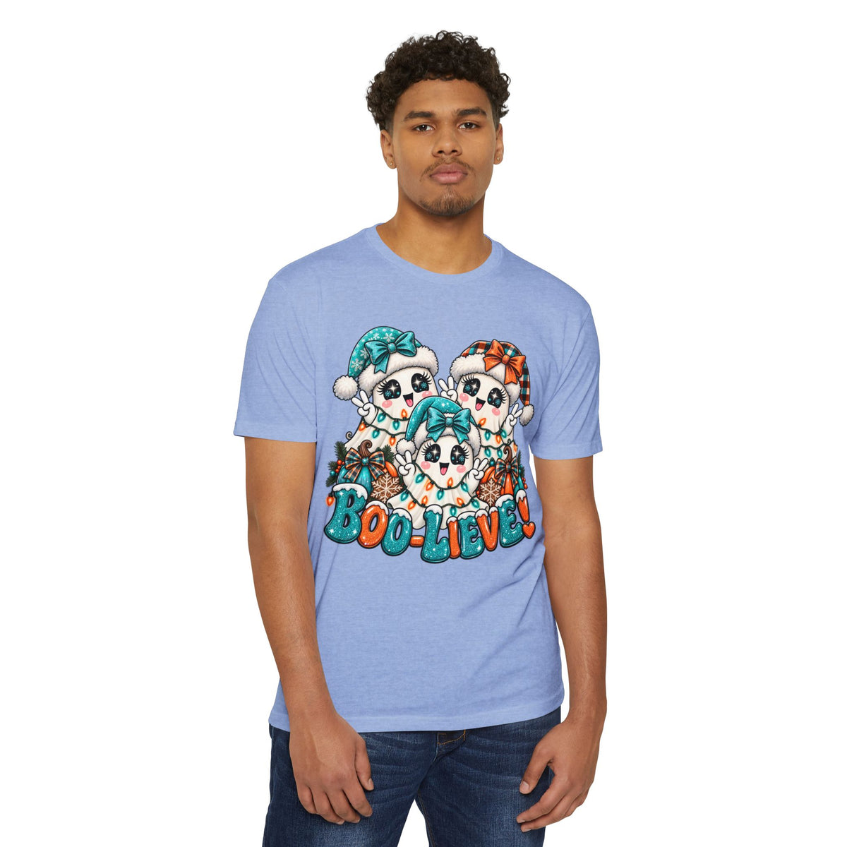 Boo-Lieve! Cute Ghosts Halloween T-Shirt