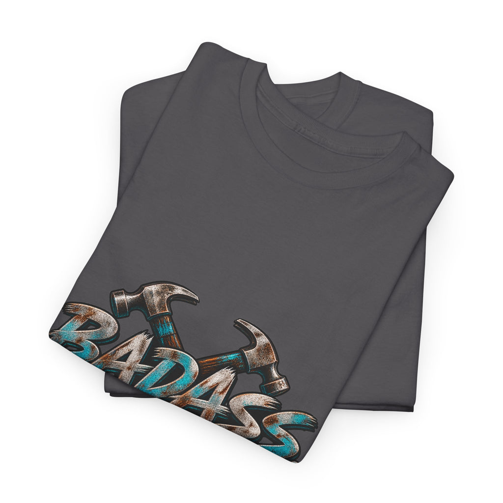 Badass Blue Collar Tee — 'Badass & Blue Collar' Workwear Graphic T‑Shirt