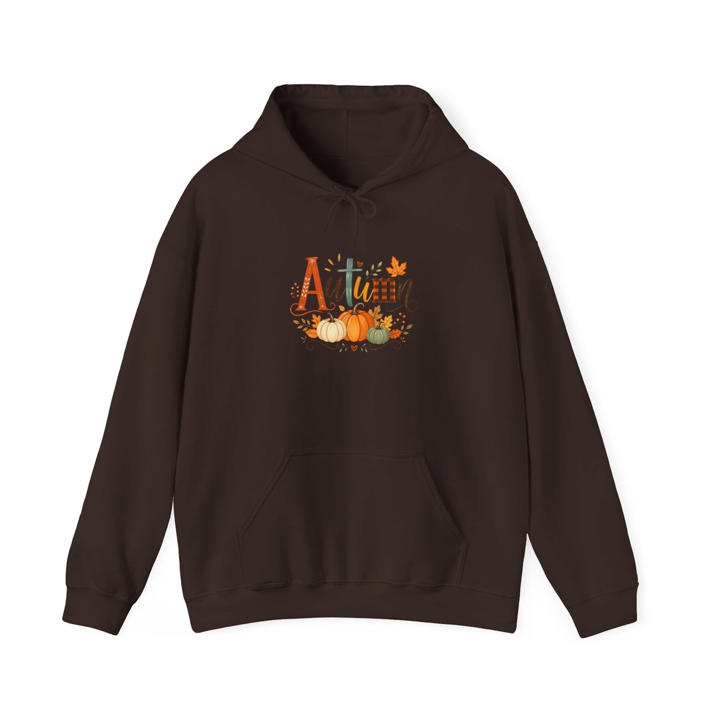 Autumn Pumpkins Hoodie — Cozy Fall Sweatshirt with 'Autumn' Pumpkin Design