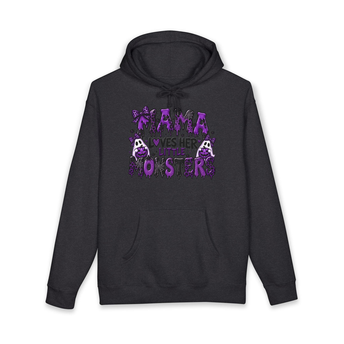 Hoodie — "Mama Loves Her Little Monsters" Cute Spooky Mom Sweatshirt