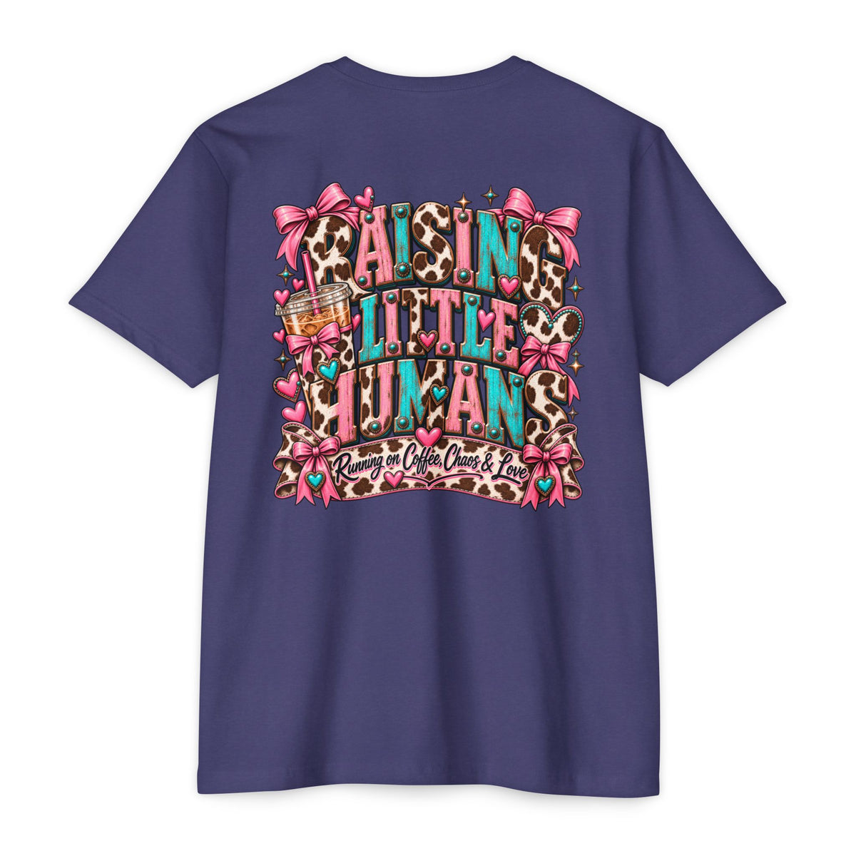 Mama Leopard Bow T-Shirt — Raising Little Humans Cute Graphic Tee