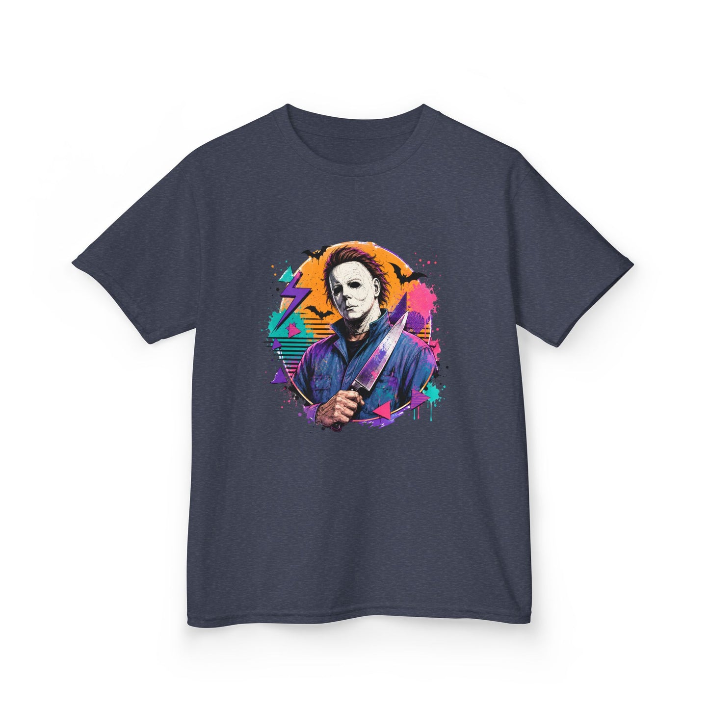 Kids T-Shirt — Colorful Retro Michael Myers Horror Tee