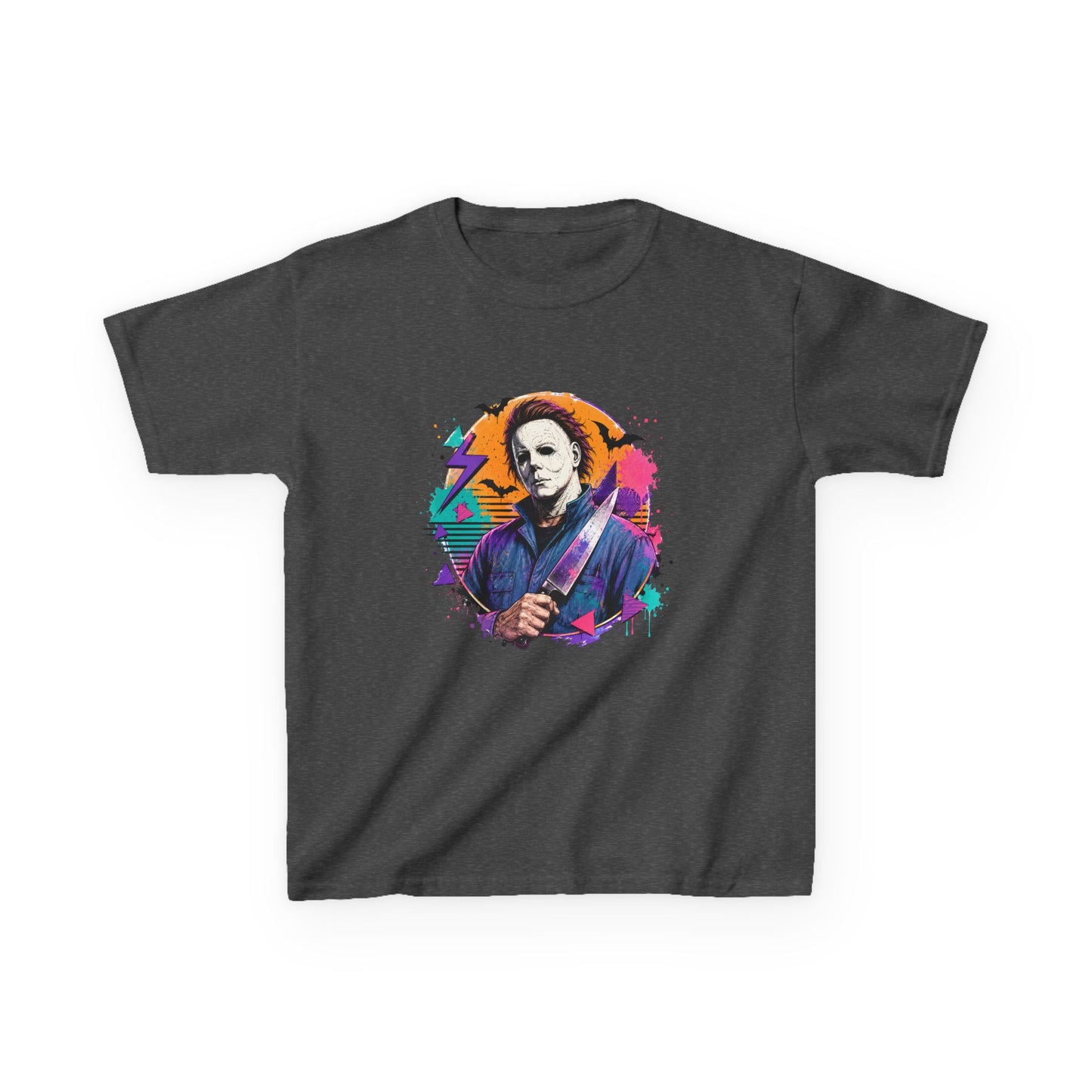 Kids T-Shirt — Colorful Retro Michael Myers Horror Tee