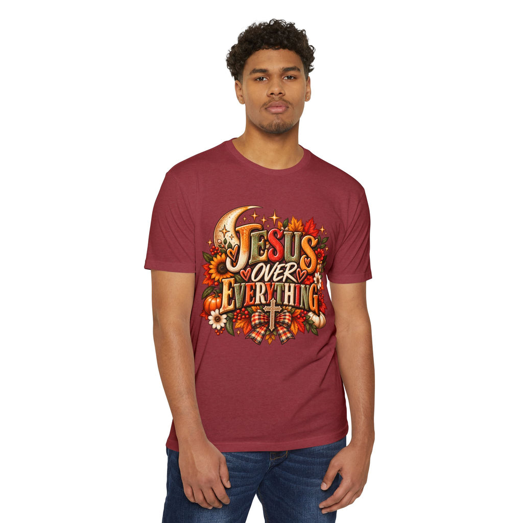 Jesus Over Everything Fall Graphic T-Shirt