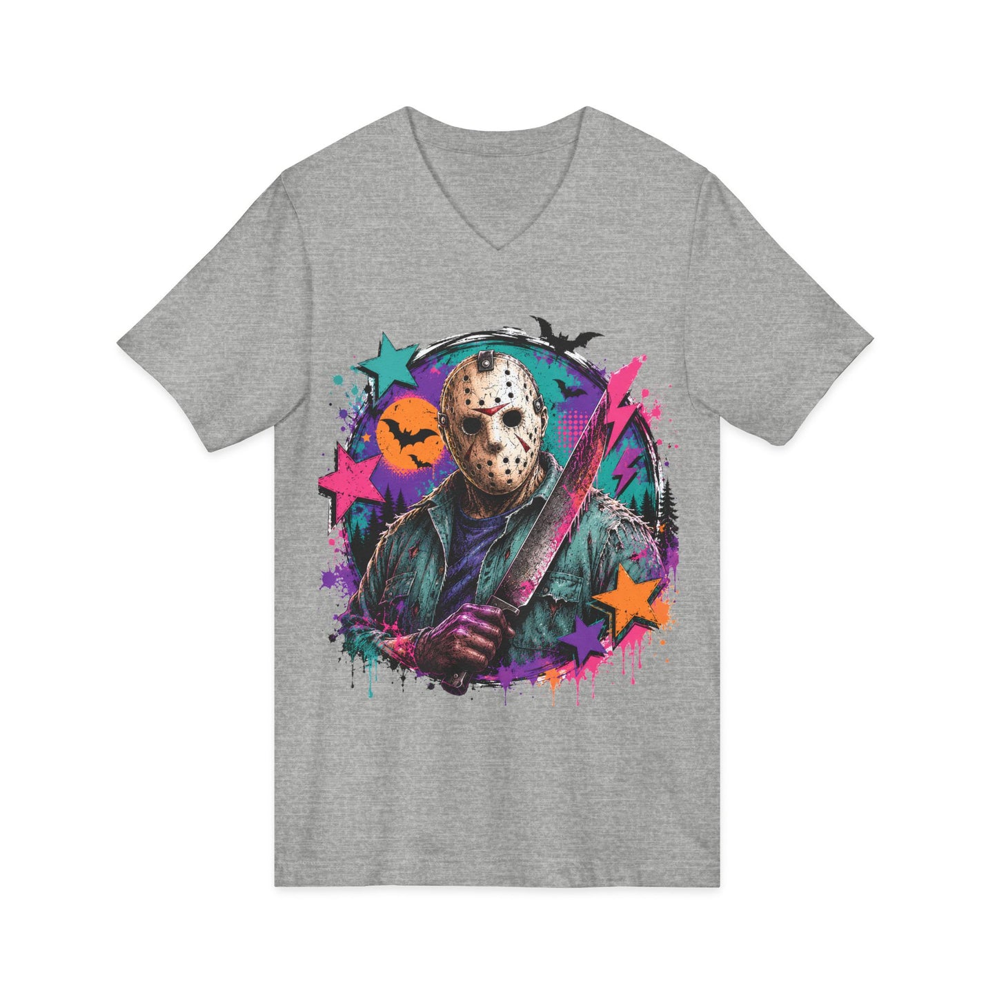 Unisex Jersey Short Sleeve V-Neck Tee