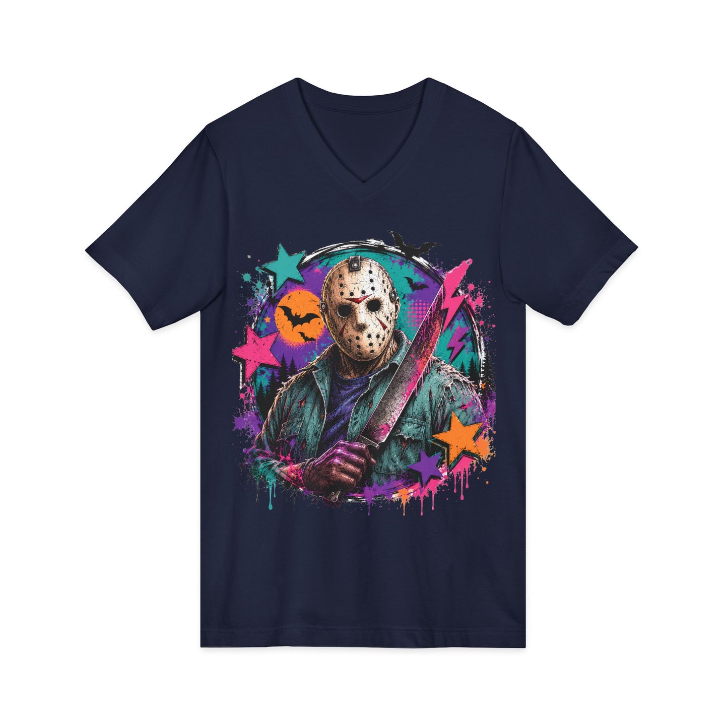 Unisex Jersey Short Sleeve V-Neck Tee