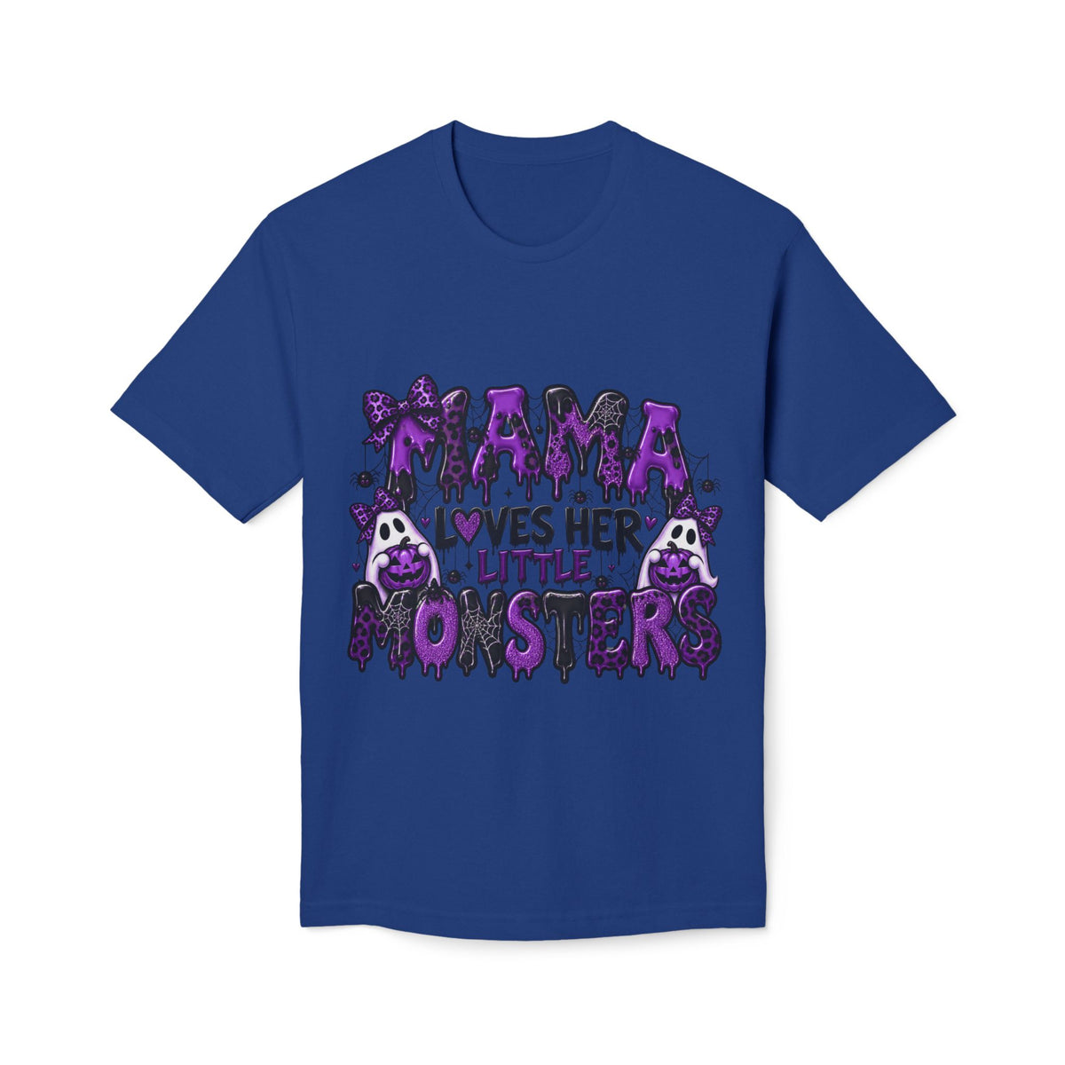 Mama Loves Her Little Monsters T-Shirt — Cute Purple Halloween Mom Tee