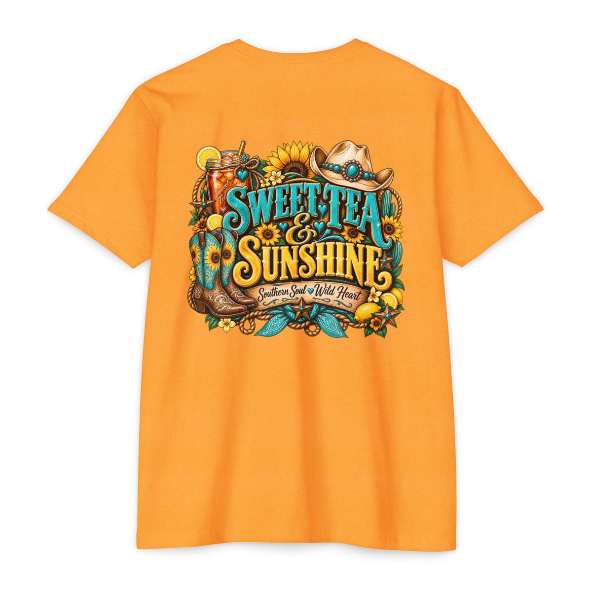 Southern Sweetheart T-Shirt — "Sweet Tea & Sunshine" Graphic Tee