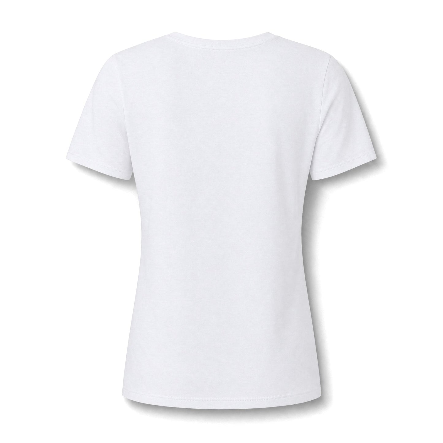 Mama Fall V-Neck Tee — Pumpkin & Autumn Leaves Graphic