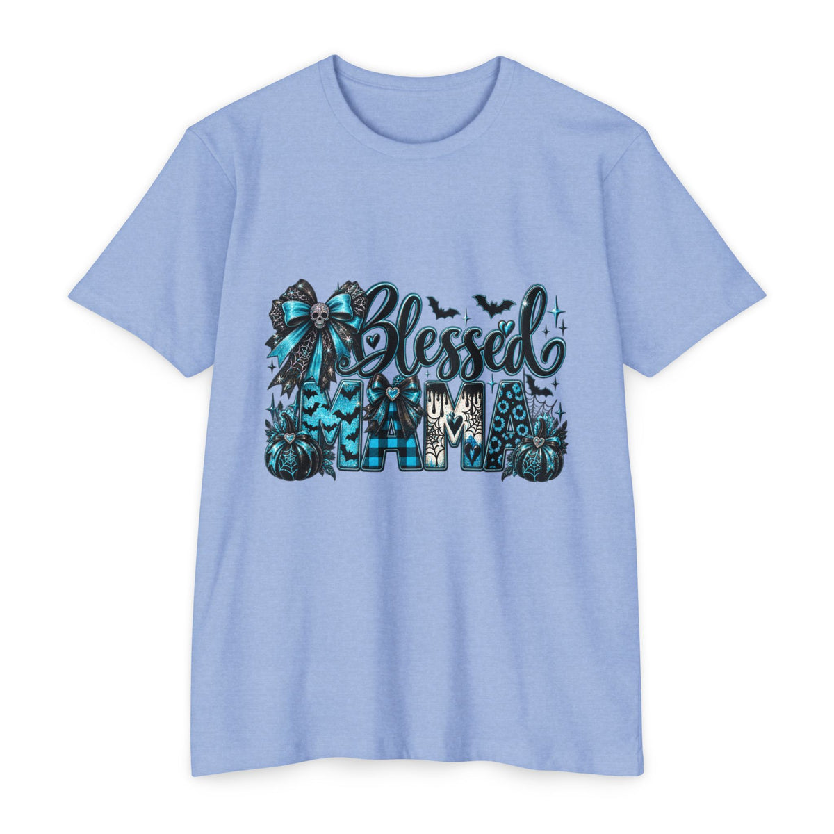 Blessed Homefall T-Shirt — Teal Pumpkin & Fall Gnome Graphic Tee