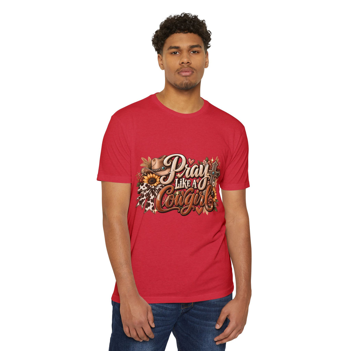 Pray Like a Cowgirl T‑Shirt
