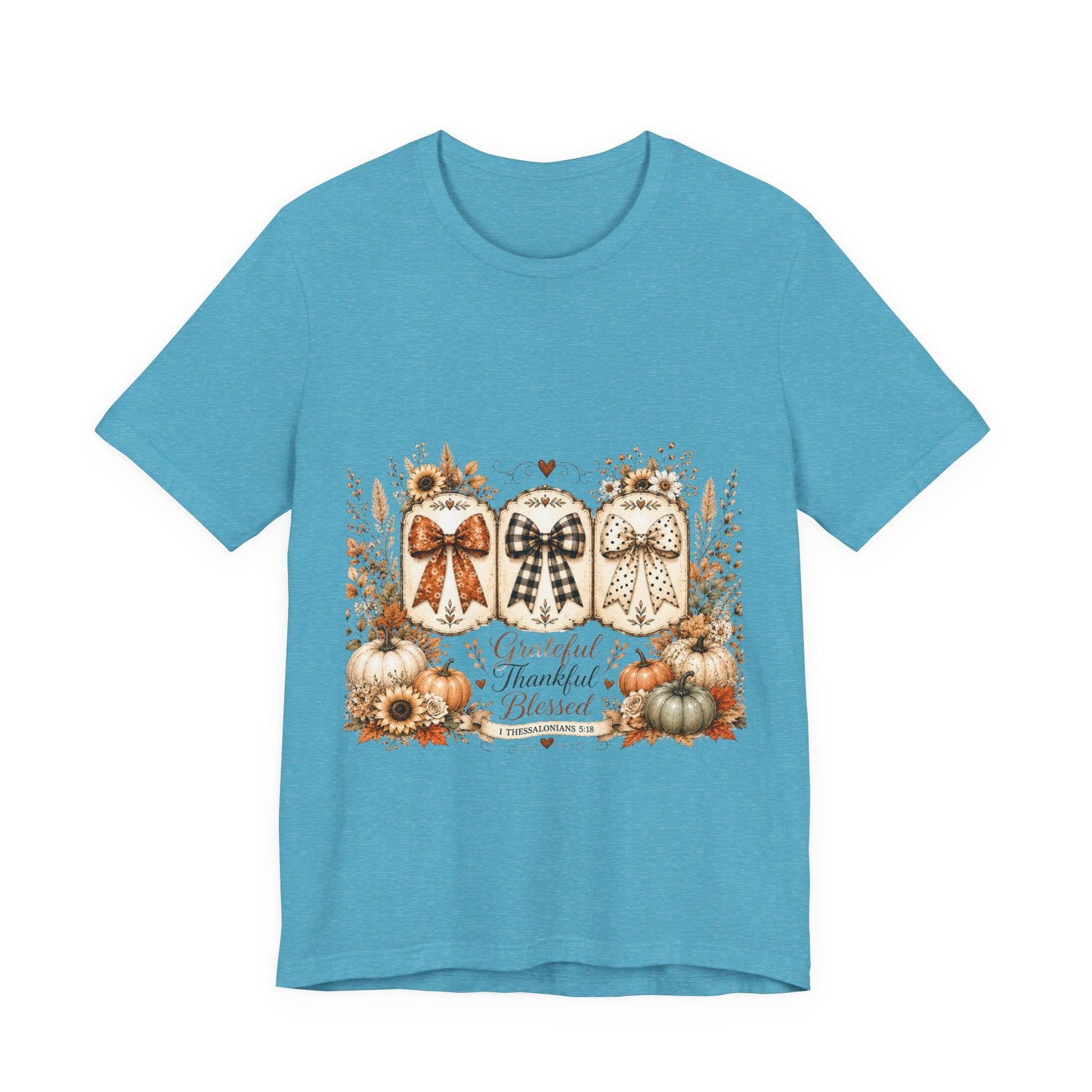 Thankful Grateful Blessed Fall Tee