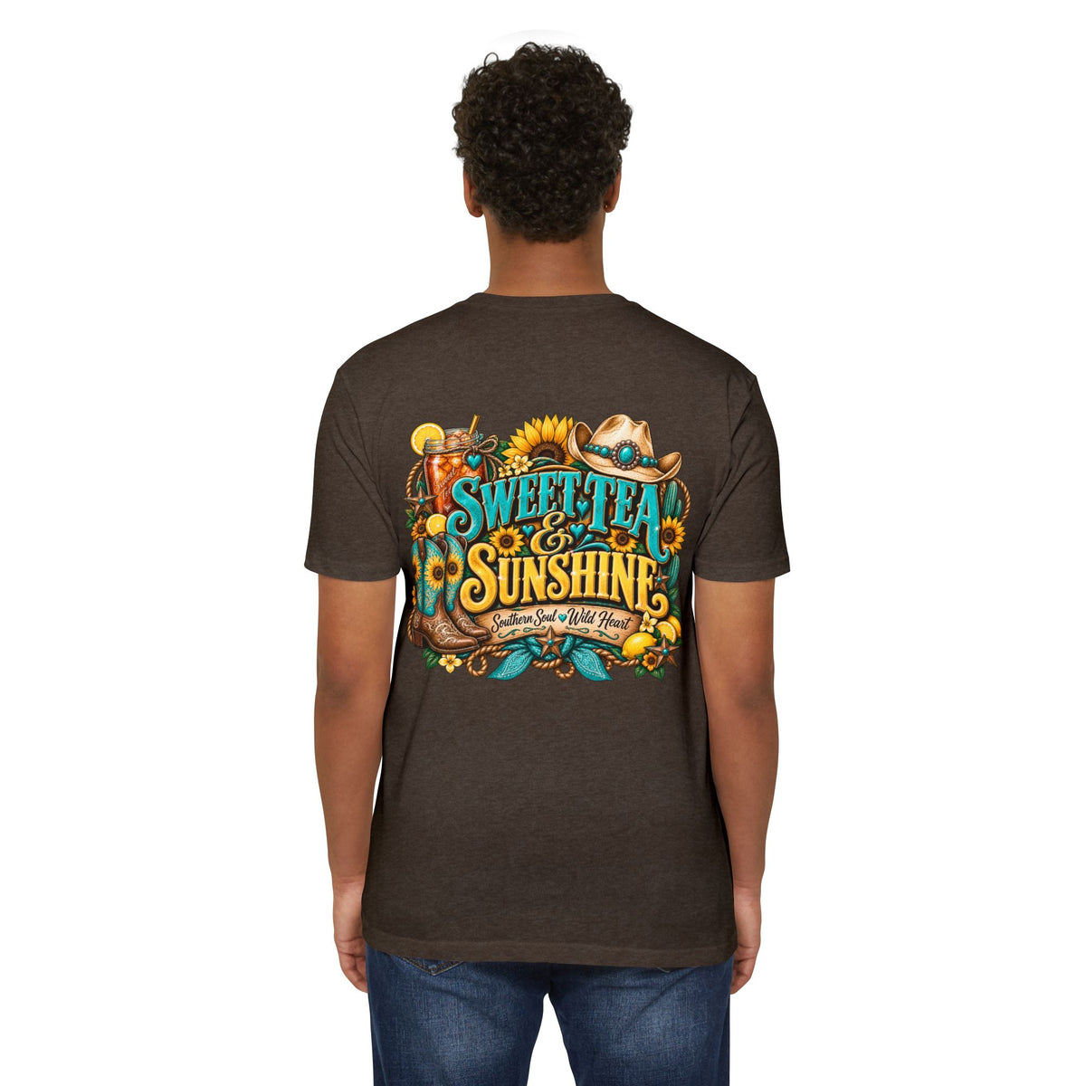 Southern Sweetheart T-Shirt — "Sweet Tea & Sunshine" Graphic Tee