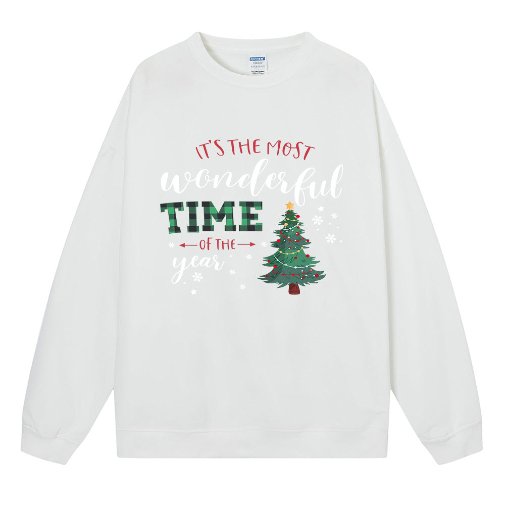 Christmas printed hoodie