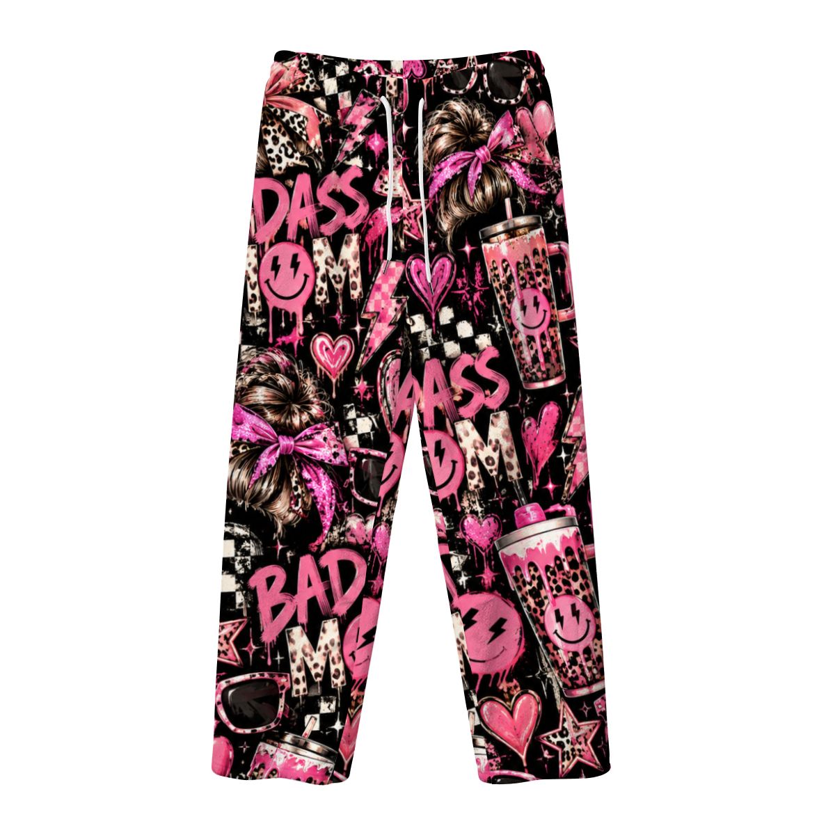 Women's Plush Fleece Pajama Pants baddass mom