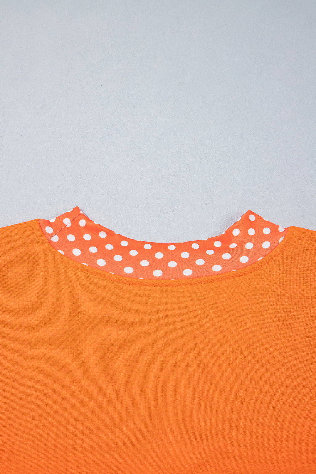 Fiery Red Casual Polka Dot Patchwork Letter Graphic Plus Size Sweatshirt