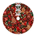 Quilted Christmas Tree Skirt Glittering Christmas Gift Wrap Pattern