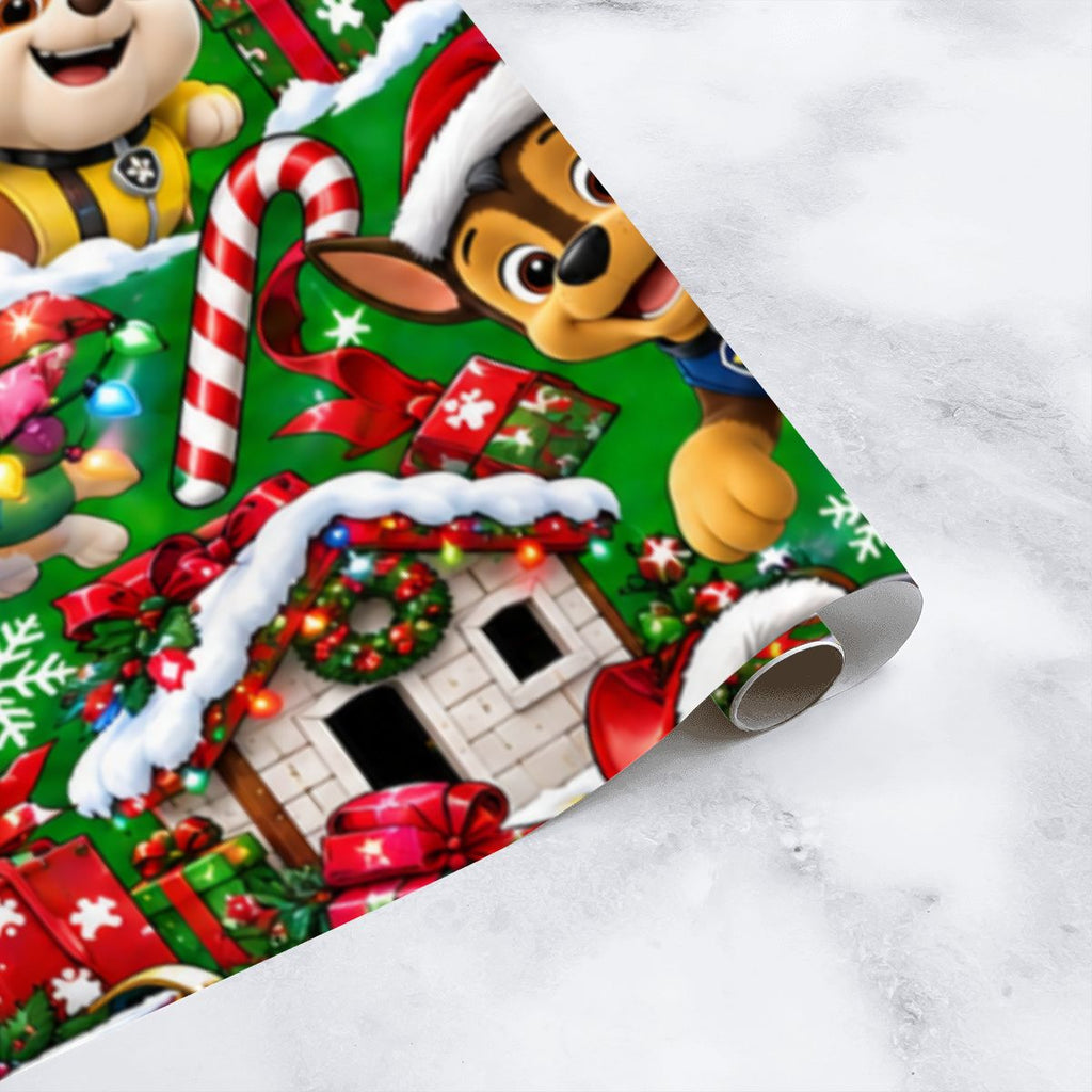 3Pack Gift Wrapping Paper Sheets christmas paw patrol