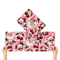 3Pack Gift Wrapping Paper Sheets santa and cherries wrappingpaper