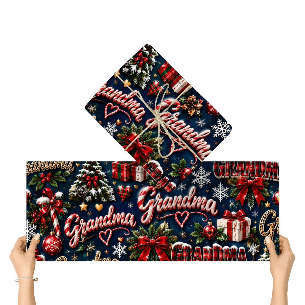 3Pack Gift Wrapping Paper Sheets grandma wrapping paper