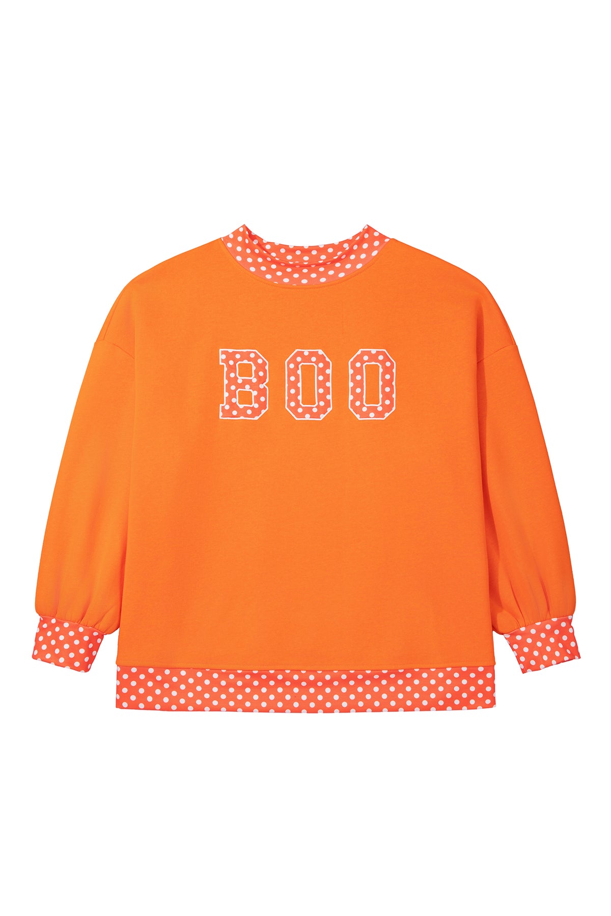 Fiery Red Casual Polka Dot Patchwork Letter Graphic Plus Size Sweatshirt
