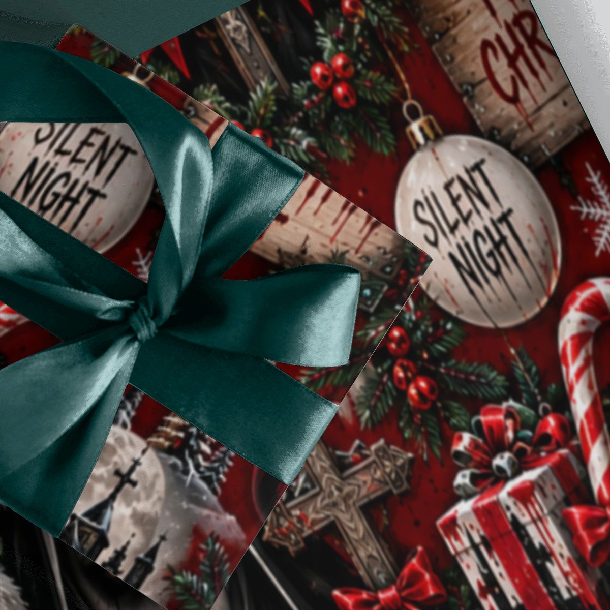 3Pack Gift Wrapping Paper Sheets the nun christmas